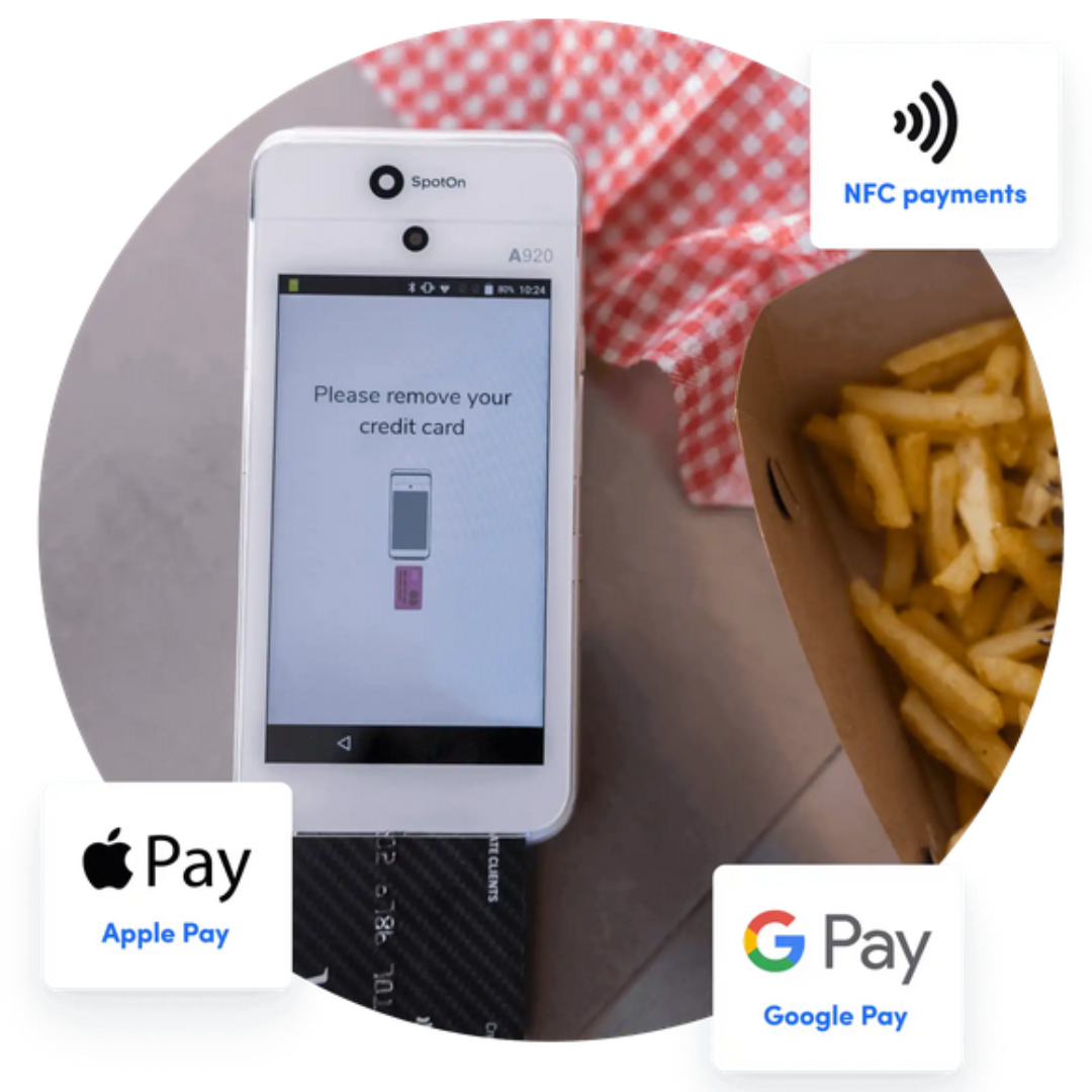 SpotOn Handheld Device Mobile Wallet Payment Features